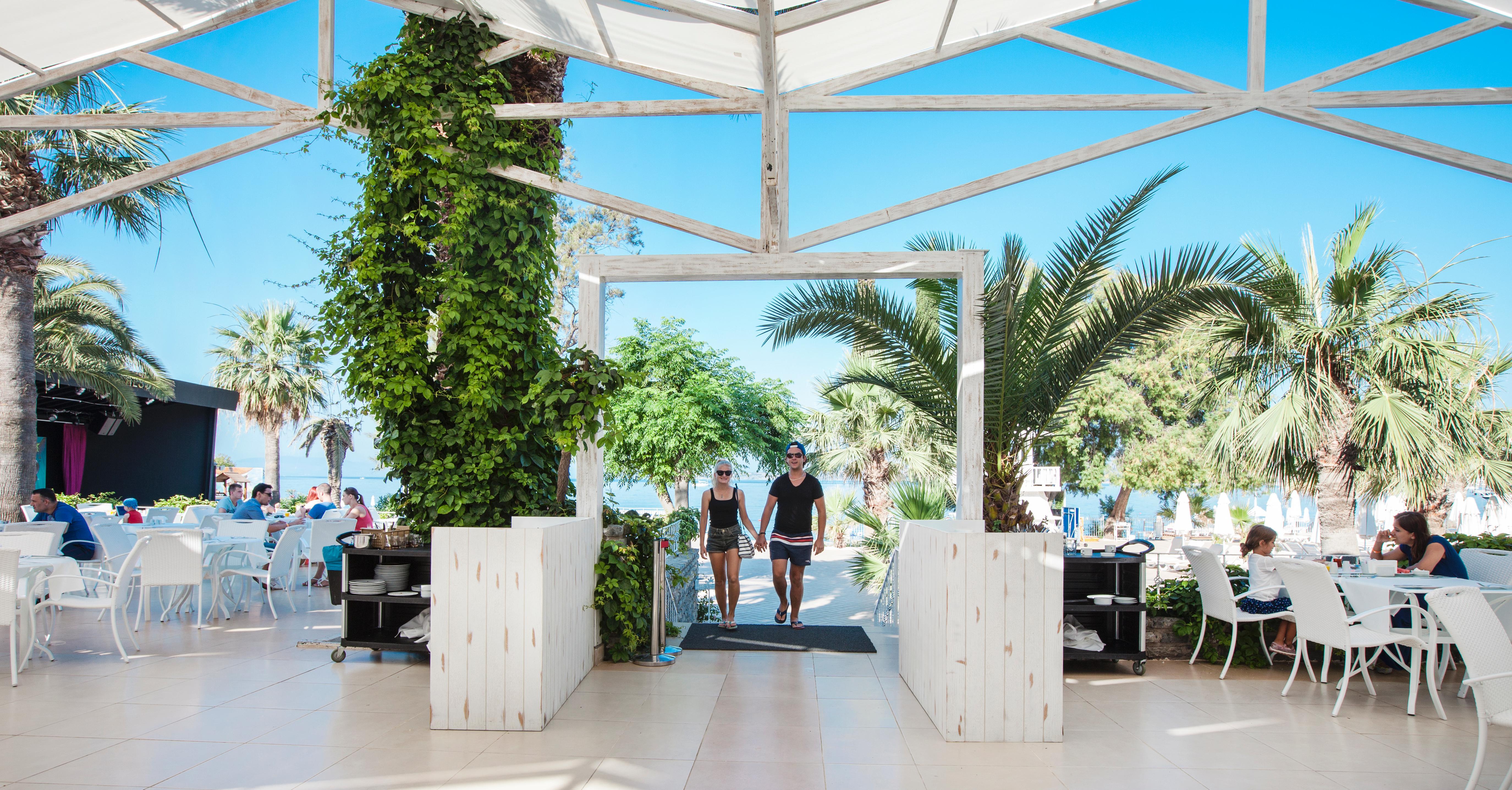 Labranda Tmt Bodrum Ngoại thất bức ảnh Entrance to the restaurant